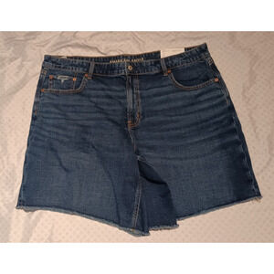 American Eagle Women’s Low Rise Baggy Stretch Shorts Sz 18 (34W) Denim Casual